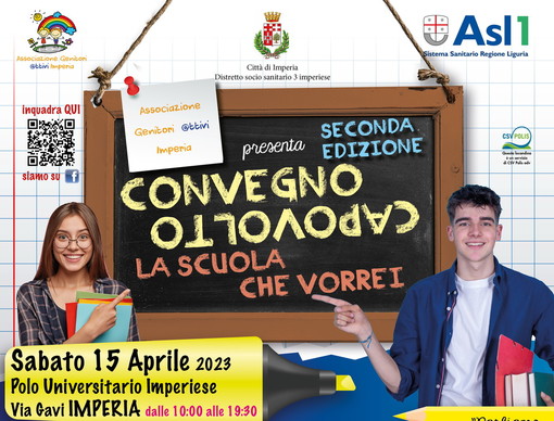 Imperia: con 'Genitori @ttivi' il 15 aprile all'Università il ‘Convegno capovolto: la scuola che vorrei’ Imperia: con 'Genitori @ttivi' il 15 aprile all'Università il ‘Convegno capovolto: la scuola che vorrei’
