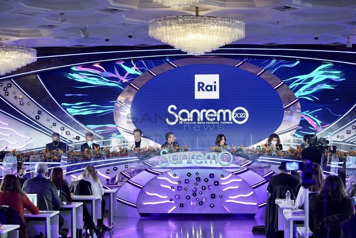 Le immagini dalla sala stampa del Casinò di Sanremo