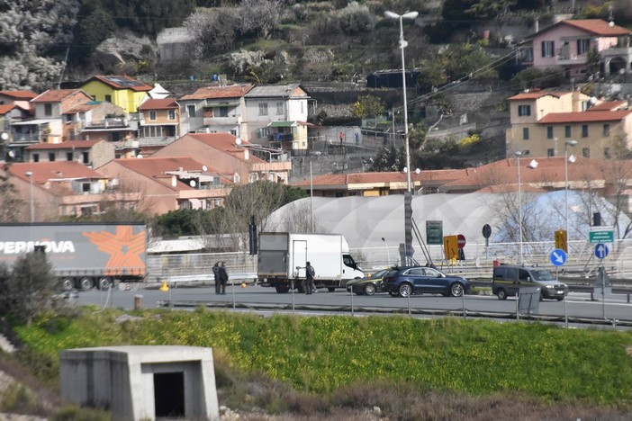 La barriera autostradale di Ventimiglia