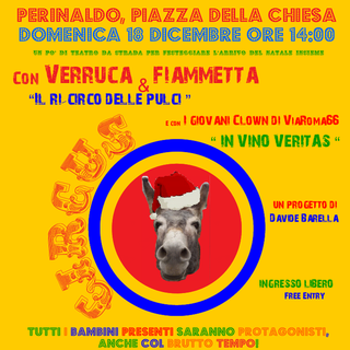 Perinaldo: oggi 'Circonatale’, manifestazione diretta da Davide Barella dedicata all'intrattenimento di strada Perinaldo: oggi 'Circonatale’, manifestazione diretta da Davide Barella dedicata all'intrattenimento di strada