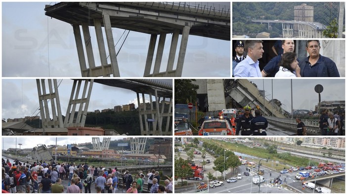 Genova: crollo del viadotto Polcevera, alla fine della giornata parla il Premier Giuseppe Conte (Foto e Video)
