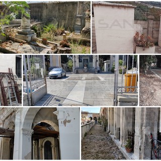Sanremo: degrado e sporcizia nei due cimiteri cittadini, una vecchia storia ma servono interventi urgenti (Foto)