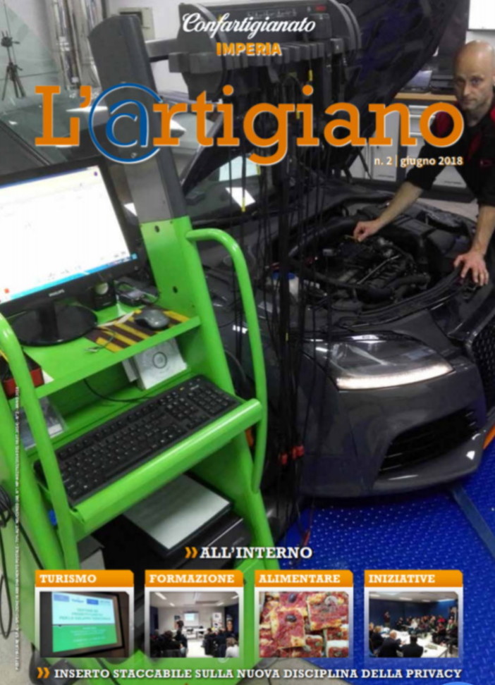 In distribuzione il nuovo numero della rivista ‘L'artigiano’ della Confartigianato con pagine speciali dedicate a turismo e Made in Italy