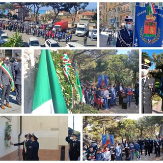 Bordighera: 25 aprile, Festa della Liberazione in ricordo dei caduti. Ingenito "Il massimo sacrificio da non dimenticare mai" (Foto e Video)