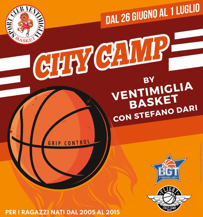 Ventimiglia: al termine della stagione torna anche quest'anno il 'City camp' di pallacanestro