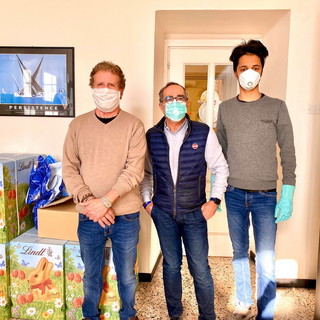 Imperia: i ringraziamenti dell'Isah per la donazione delle uova di Pasqua e le colombe