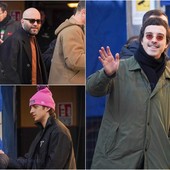 Le immagini fra il Teatro Ariston e l'hotel Globo (foto Erika Bonazinga) Le immagini fra il Teatro Ariston e l'hotel Globo (foto Erika Bonazinga)