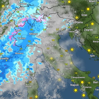 Maltempo in arrivo sulla nostra provincia: secondo Meteo France le precipitazioni potrebbero essere consistenti