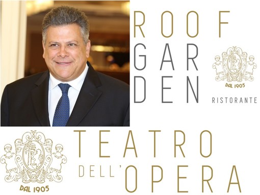 Giancarlo Prestinoni, direttore generale del Casinò di Sanremo, e due dei nuovi loghi