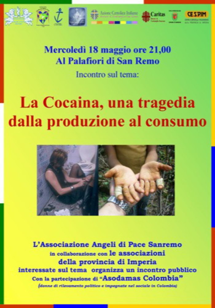 Sanremo: convegno contro il consumo di droga domani sera al Palafiori Sanremo: convegno contro il consumo di droga domani sera al Palafiori
