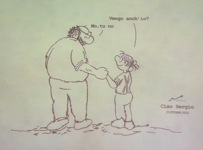 Il ricordo di Sergio Staino nella sede del Club Tenco Il ricordo di Sergio Staino nella sede del Club Tenco