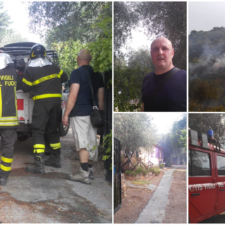 Incendio di Costa d'Oneglia, la testimonianza di un residente: "Le fiamme a venti metri da casa" (Video)