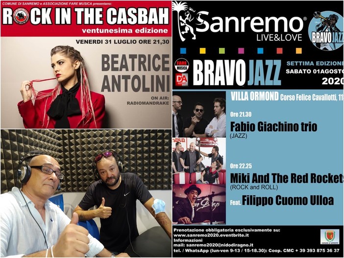 Verso Rock in the Casbah e Bravo Jazz 2020: riascolta l'intervista a Larry Camarda e Simone Parisi su Radio Onda Ligure (Audio)