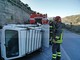 Camporosso: si capotta con l'auto sulla Provinciale della Val Nervia, lievi ferite per il conducente