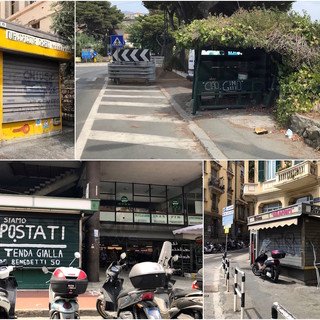 Alcuni dei chioschi che saranno demoliti