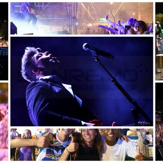 Sanremo: Pian di Nave gremita di giovani per il concerto dei 'The Kolors', c'è stato anche il ricordo di De Scalzi (Foto)