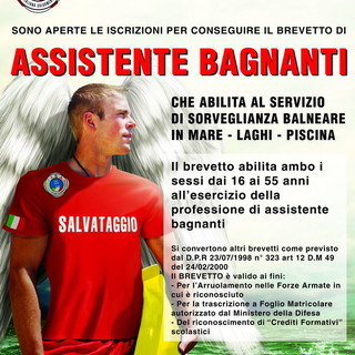 Sanremo: domenica prossima ai 'Mai Ben' di Bussana nuovo corso per 'Assistente bagnanti' Sanremo: domenica prossima ai 'Mai Ben' di Bussana nuovo corso per 'Assistente bagnanti'