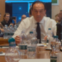 Il presidente della Regione Alberto Cirio durante la conferenza stampa Il presidente della Regione Alberto Cirio durante la conferenza stampa