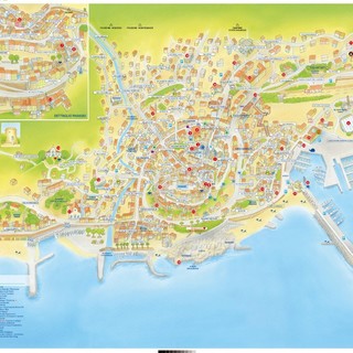 Imperia: presentata la nuova cartina illustrata, Oneglio "Abbiamo puntato sulle emozioni, servirà a orientarsi e come ricordo piacevole della città" (Foto e video)