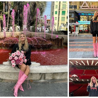 Sanremo: a pochi mesi dal Festival Chiara Ferragni nella città dei fiori, tra Ariston e Zampillo (Foto)