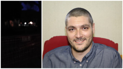 Luca Napoli ed a sinistra, la foto apparsa su Facebook nei giorni scorsi.