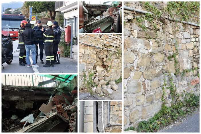 Sanremo: cede ancora il muro alla 'Vesca', due 70enni devono lasciare nuovamente la propria casa (Foto) Sanremo: cede ancora il muro alla 'Vesca', due 70enni devono lasciare nuovamente la propria casa (Foto)