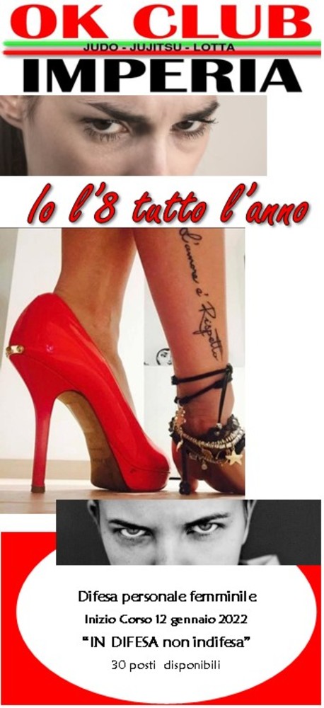 Imperia: da metà gennaio, al via corso di difesa personale promosso dall'associazione Ok Club