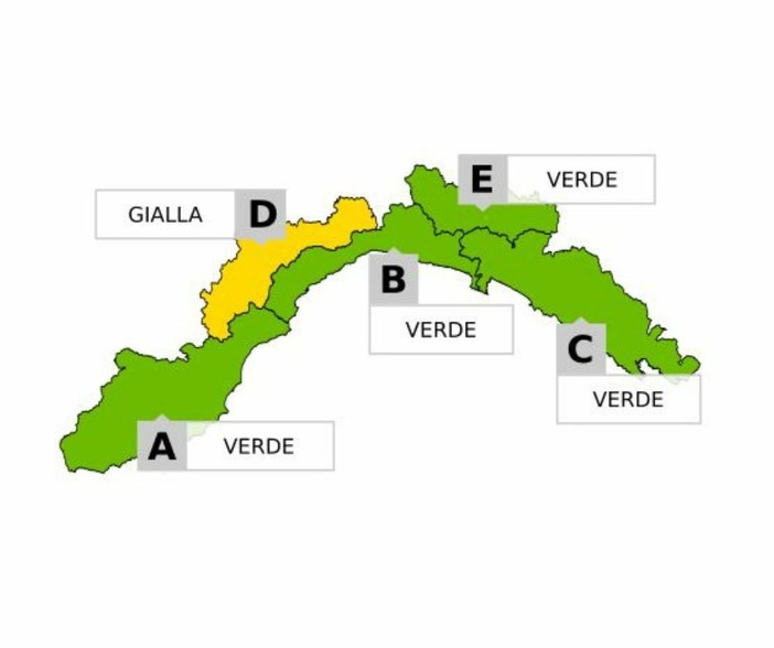 Liguria, perturbazione in arrivo: nel Ponente criticità bassa, piogge e neve fino a fondovalle