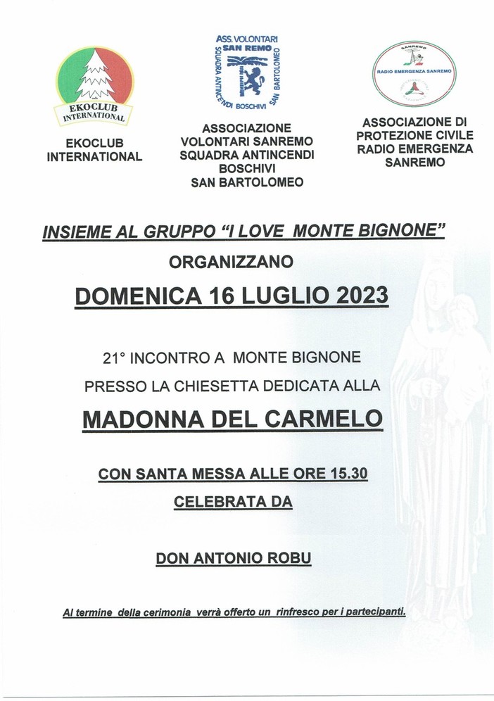 Sanremo, riapre la piccola chiesetta di Monte Bignone Sanremo, riapre la piccola chiesetta di Monte Bignone