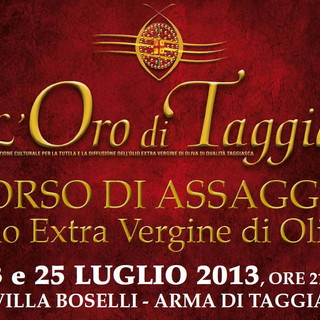 Arma di Taggia: il 23 e 25 luglio a Villa Boselli torna il corso di assaggiatori di olio