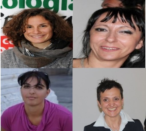Da sinistra in alto: Veronica Zaia, Layla Maranta, sotto Simona Cosentino e Barbara Pirero