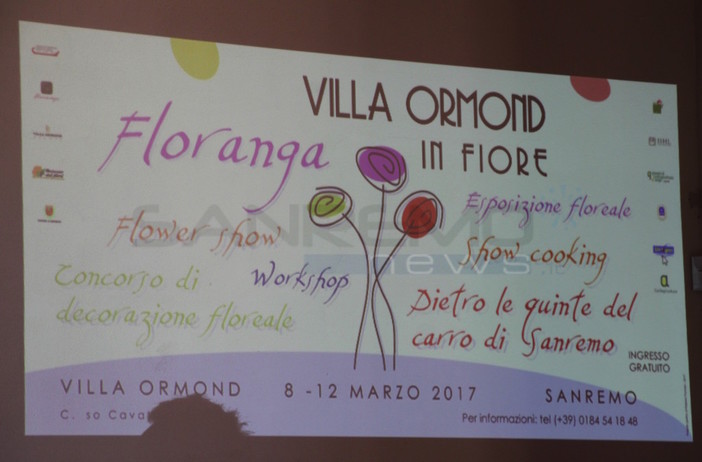 Sanremo: il flower designer della Fondazione Nobel ospite a “Villa Ormond in Fiore” Sanremo: il flower designer della Fondazione Nobel ospite a “Villa Ormond in Fiore”