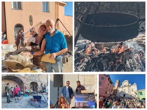 Caldarroste, panisse, frittelle di mele e musica: la Castagnata anima Perinaldo (Foto)