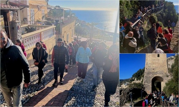 Ventimiglia, passeggiata alla scoperta della via Iulia Augusta: in tanti a "Camminando tra terra e mare" (Foto)