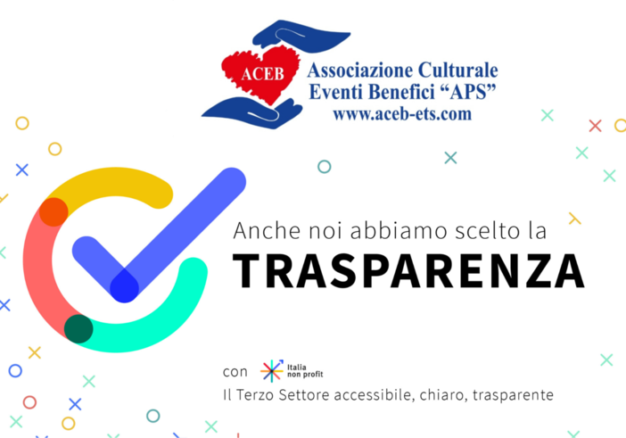 All'Associazione Culturale Eventi Benefici 'APS' la coccarda della trasparenza di Italia Non Profit All'Associazione Culturale Eventi Benefici 'APS' la coccarda della trasparenza di Italia Non Profit