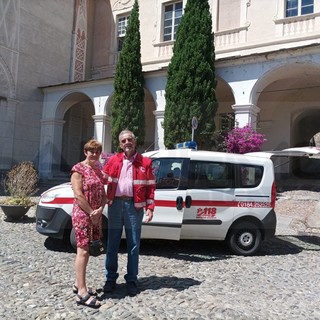 Taggia: la Croce Rossa di Bordighera consegna altri generi alimentari ai profughi ucraini in Convento