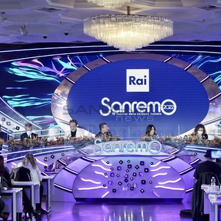 Le immagini dalla sala stampa del Casinò di Sanremo Le immagini dalla sala stampa del Casinò di Sanremo