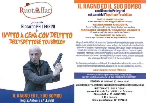 Sanremo: al ristorante del Golf Club una 'cena con delitto' per beneficenza, appuntamento al 19 giugno Sanremo: al ristorante del Golf Club una 'cena con delitto' per beneficenza, appuntamento al 19 giugno