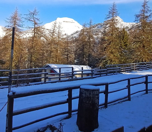 Foto di ieri dal Rifugio di Colle Melosa