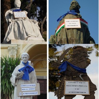 22 marzo, Giornata mondiale dell’Acqua - Le statue dicono Sì all’Acqua pubblica
