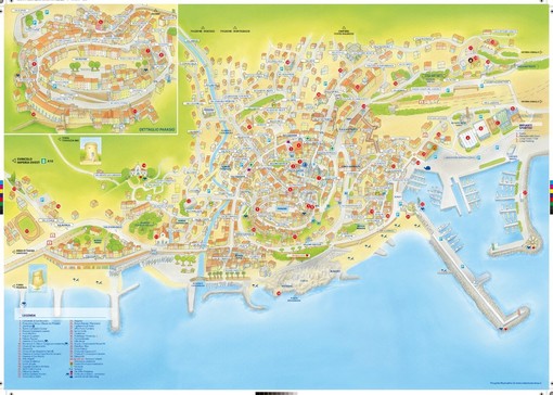 Imperia: presentata la nuova cartina illustrata, Oneglio "Abbiamo puntato sulle emozioni, servirà a orientarsi e come ricordo piacevole della città" (Foto e video)