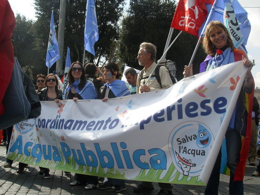 Anche una delegazione del Cimap imperiese con il Popolo dell’acqua a Roma