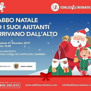 Sanremo: sabato prossimo i 'Babbo Natale' acrobatici si caleranno dal tetto dell'hotel Nazionale Sanremo: sabato prossimo i 'Babbo Natale' acrobatici si caleranno dal tetto dell'hotel Nazionale