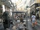 Sanremo: nel weekend di Ferragosto la 'gabbia' di un cantiere in mezzo a via Matteotti, che brutta! (Foto)