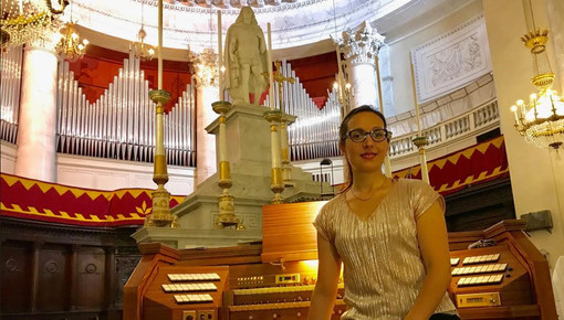 Imperia: serate organistiche leonardiane, prima esibizione in Italia per Coralie Amedjkane Imperia: serate organistiche leonardiane, prima esibizione in Italia per Coralie Amedjkane