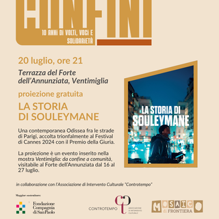 Ventimiglia: prosegue la rassegna 'Confini' con il film 'La Storia di Souleymane'