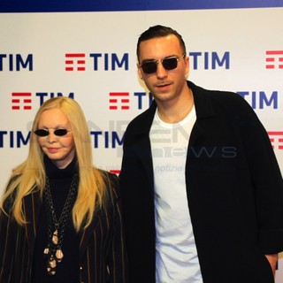 Patty Pravo e Briga in sala stampa all'Ariston Patty Pravo e Briga in sala stampa all'Ariston