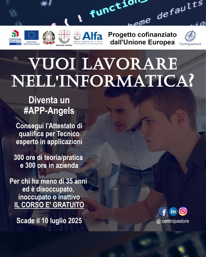 Vuoi lavorare nell'Informatica? Diventa un #APP-Angels!