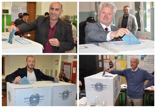 Elezioni a Ventimiglia: hanno votato tutti e quattro i candidati Sindaco. Segnalati rappresentanti di lista a fare propaganda elettorale ai seggi (Foto)