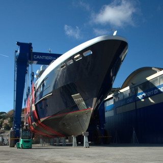 Sanremo: primo super yacht da 50 metri ai Cantieri del Mediterraneo, ritorno alla piena attività (Foto)